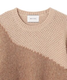 BEIGE， GLAIEULS / アルパカ混インターシャニット