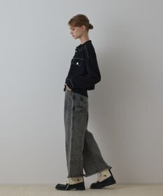 GRACE CONTINENTAL ステッチニットジャケット