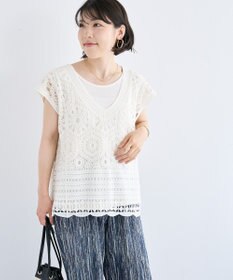 Green Parks ＳＥＴ２点クロシェプルオーバー＋タンクトップ