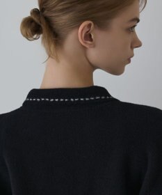 GRACE CONTINENTAL ステッチニットジャケット