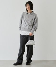 russet レザー巾着ミニショルダーバッグ(CE-1637)