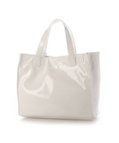 UNBILLION カシュカシュ cachecache / ソフトエナメルスクエア手提げトートS