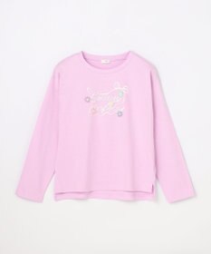 ANY KIDS 【綿100%】ロゴプリント 長袖Tシャツ