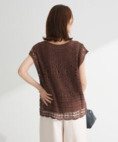 Green Parks ＳＥＴ２点クロシェプルオーバー＋タンクトップ