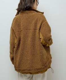 Green Parks 異素材コンビスタンドボアブルゾン