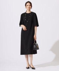 自由区 L 【カタログ掲載・洗える】ドレープスリーブ ワンピース