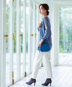 Tiaclasse 【洗える】配色ドルマンニットチュニック