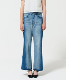 GRACE CONTINENTAL サイド切替フレアデニムパンツ