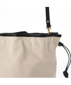 UNBILLION perche パラフィン防水キャンバスドロストショルダーバッグ