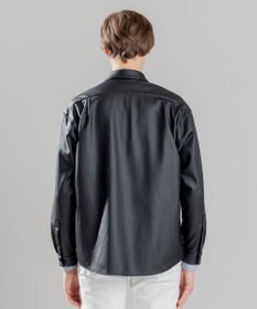 JOSEPH HOMME 【感動的な滑らかさと弾力】シンセティックレザー　シャツ
