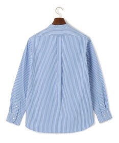 J.PRESS MEN パッチフラップ マルチストライプ バンドカラーシャツ