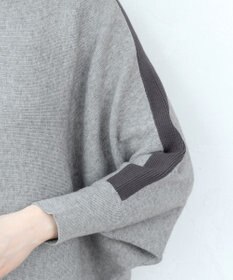 Tiaclasse 【洗える】配色ドルマンニットチュニック