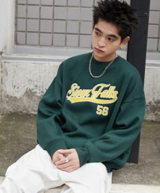 WEGO 【２点SET】アクセ付きグラフィックプルオーバー