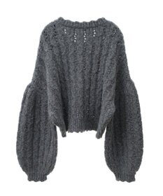 Green Parks ■ＥＳＣＡＲ　リボンボタンクロップドカーディガ