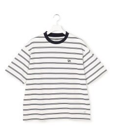 J.PRESS YORK STREET 【UNISEX】ブルドッグワンポイント ボーダー Tシャツ