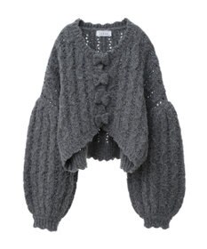 Green Parks ■ＥＳＣＡＲ　リボンボタンクロップドカーディガ