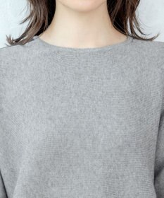 Tiaclasse 【洗える】配色ドルマンニットチュニック