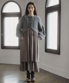 Green Parks ■ＥＳＣＡＲ　リボンボタンクロップドカーディガ