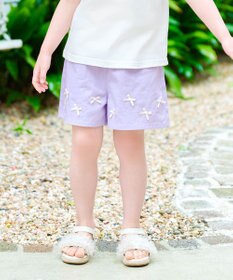 ANY KIDS ひんやりクール リボンショートパンツ