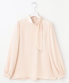 Feroux 【洗える】クラシカル リボンタイブラウス