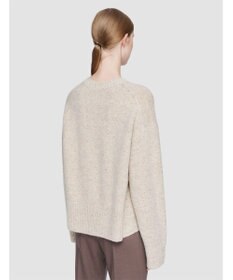 JOSEPH 【洗える】アルパカツイード　ラウンドネックニット