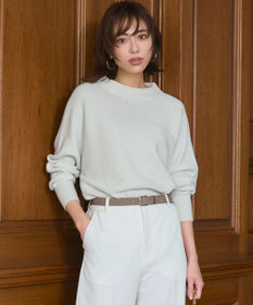 23区 【洗える】ウールカシミヤラメ ドルマンスリーブ ニット アイボリー系