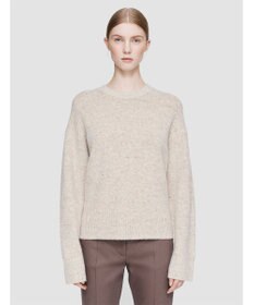 JOSEPH 【洗える】アルパカツイード　ラウンドネックニット