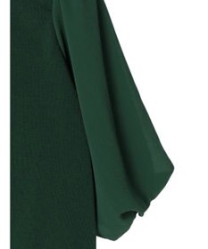Green Parks 袖楊柳ドッキングニットプルオーバー