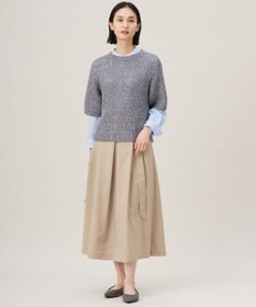 自由区 L 【洗える】SOMELOSバンドカラー ブラウス