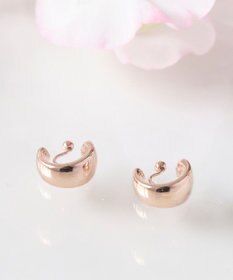 Phoebe 【痛くないシリーズ/金属アレルギー対応】モードミニマルフープライトフィットイヤリング　ローズゴールド