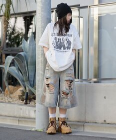 WEGO ヴィンテージウォッシュグラフィックBIGT