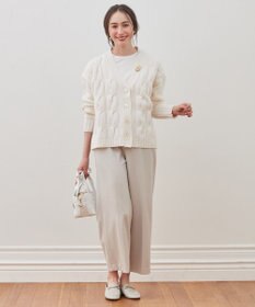 自由区 【洗える】ウールカシミヤブレンド ニットカーディガン