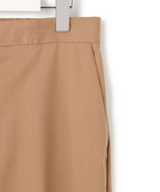 ICB 【洗える】T/Wブロード ワイドストレートパンツ