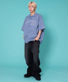 WEGO 別注PIKOチェックグラフィックシャツ（SS）