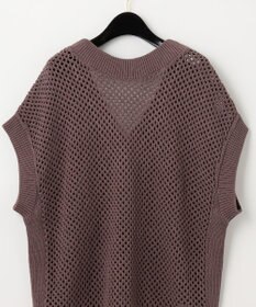 GRACE CONTINENTAL メッシュ2wayニットトップ