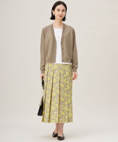 自由区 【洗える】ペーパーブレンドショート カーディガン