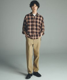 UNFILO MENS 【男女兼用】エアリーシアー オンブレシャツ