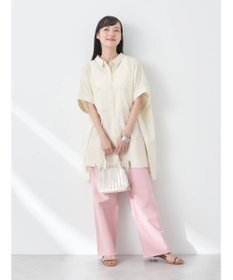 earth music&ecology 配色ステッチＢＩＧシャツ