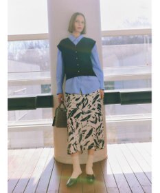 Te chichi 【2026年3月InRed掲載波瑠さん着用】ペイントパターンナロースカート