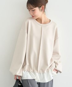 earth music&ecology フリルヘムドッキングプルオーバー