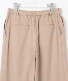 自由区 【洗える】ウィンドウペーンチェックワイド パンツ