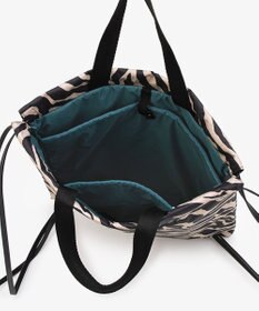 LeSportsac TH CITY KNAPSACK/アップタウンラフィアゼブラ/ブラック