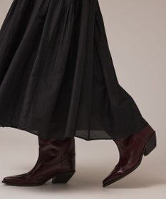 GRACE CONTINENTAL コットンシルクティアードスカート