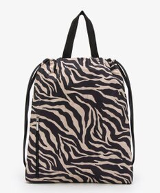 LeSportsac TH CITY KNAPSACK/アップタウンラフィアゼブラ/ブラック