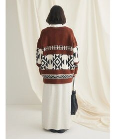 CRAFT STANDARD BOUTIQUE オルテガ柄ニットＺＩＰブルゾン