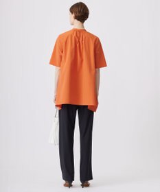 ICB 【接触冷感・UVカット・洗える】ヴィンテージスパンブロード バンドカラーブラウス