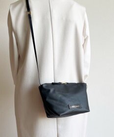 Hekhèr Le Style de Vie 新型追加【日本製 / 汚れにくい】PUコートコットンキャンバス×牛革付属 ショルダーバッグ