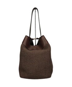 INTER-CHAUSSURES 【LORISTELLA】ワンハンドル異素材コンビネーション巾着バッグ