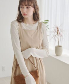 WEGO 【ANGIE VINTAGE】バックベルトジャンパースカート