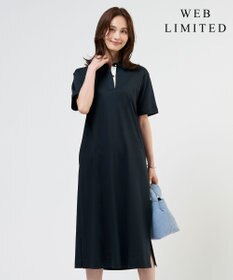 J.PRESS LADIES S 【WEB限定】コットンスムース ポロワンピース